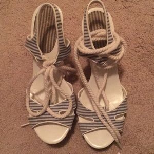 Ralph Lauren rope lace wedge